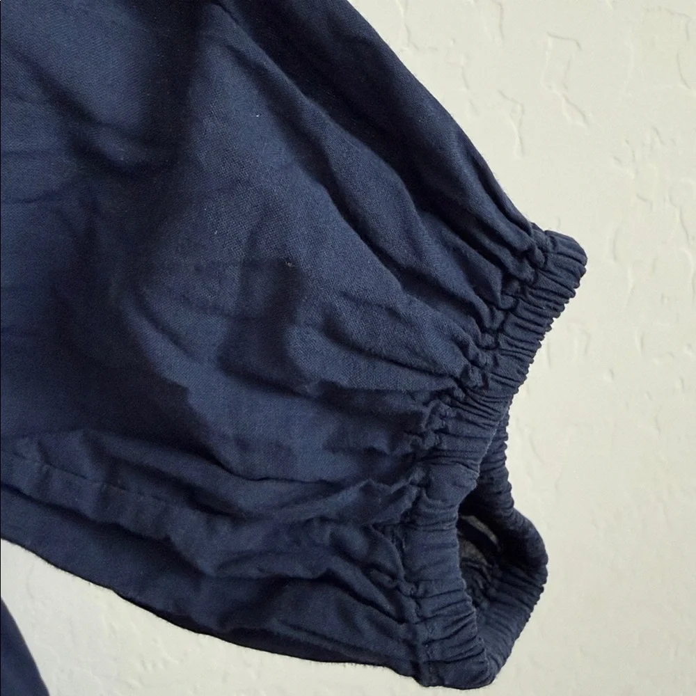 xirena mandarin collar V neck tunic dress navy Sz XS - Picture 5 of 11